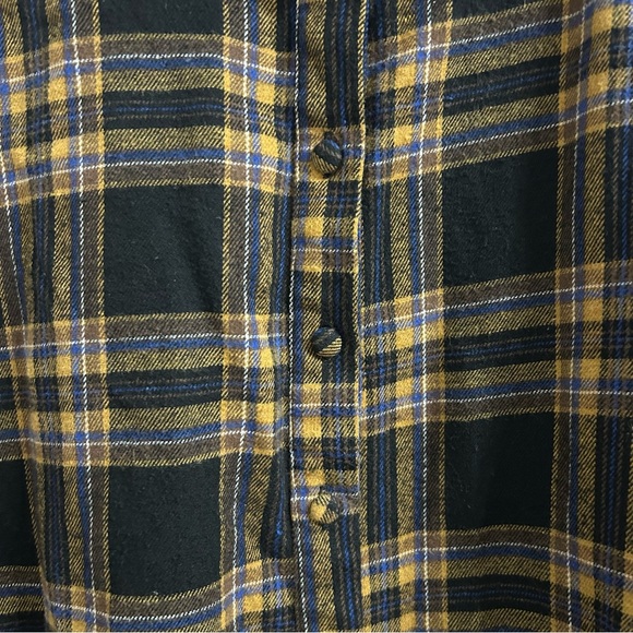 Missguided Extreme Oversized Volume Sleeve Women’s Size 6 Button Up Top Flannel - Picture 4 of 7